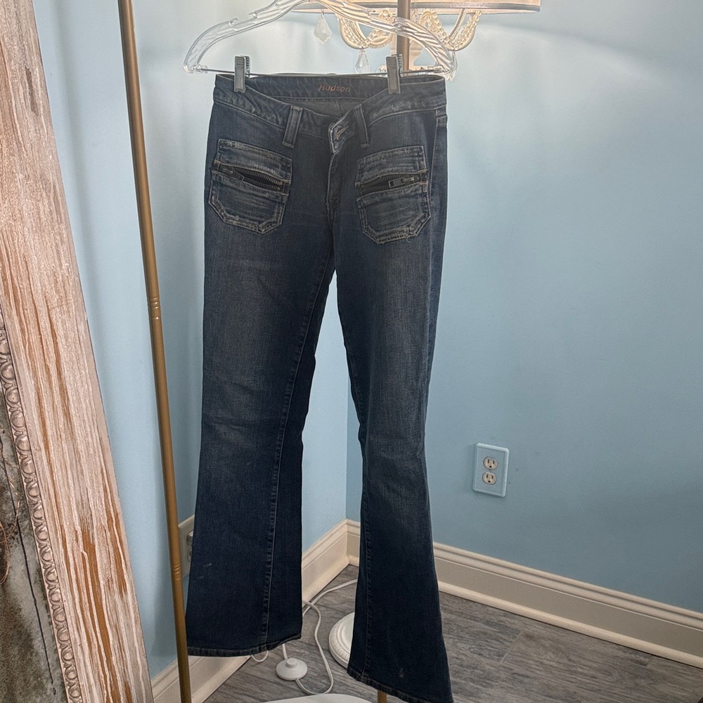 Hudson Jeans Dark Blue Flare Denim